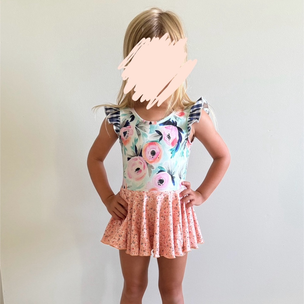 Cheeky Plum Floral Leotard